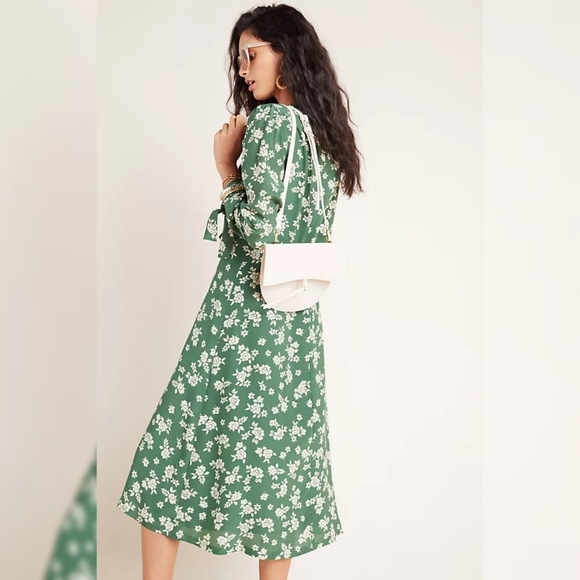 NWT Kachel X Anthropologie Sailors Floral Midi Dress 8 - Picture 3 of 13